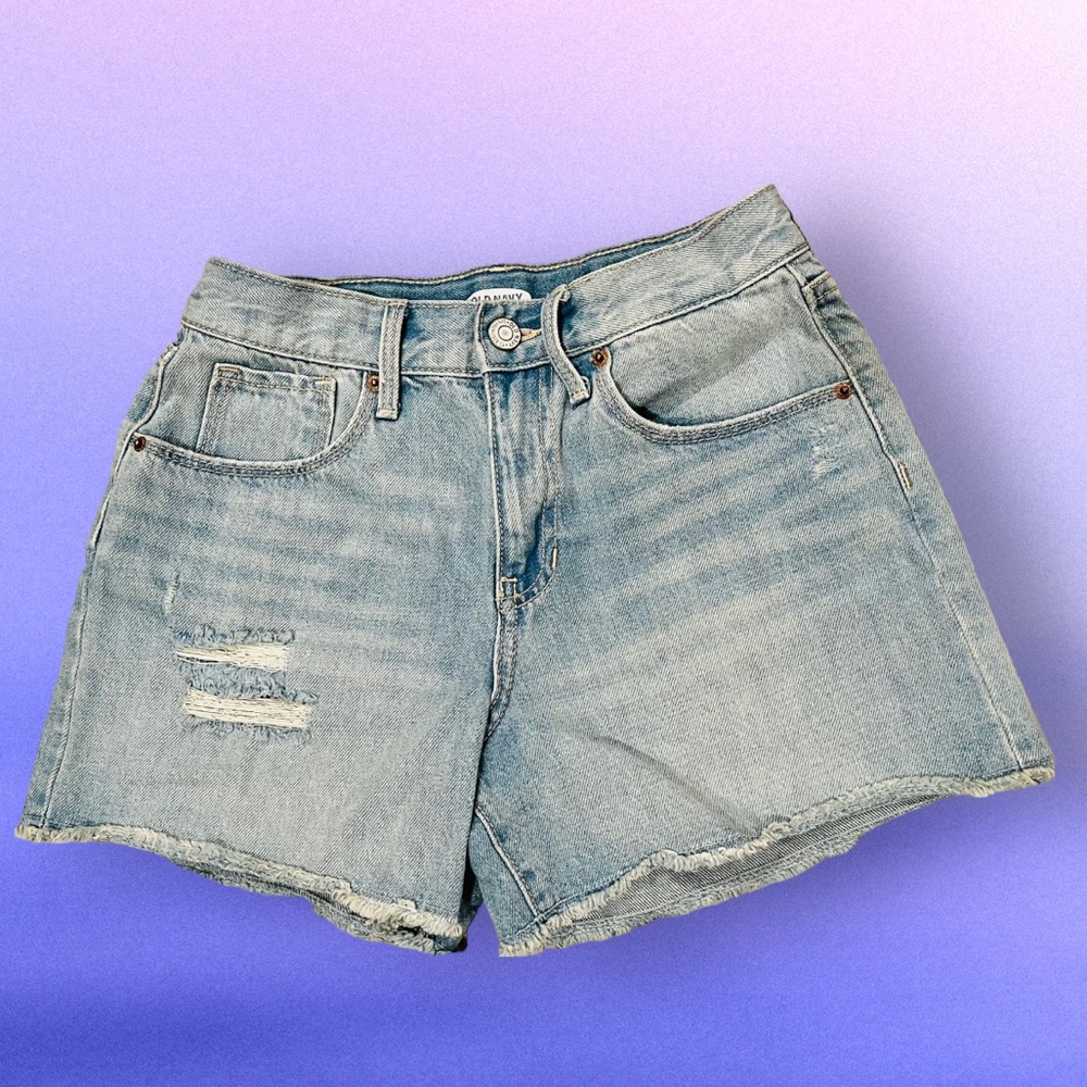 Old Navy Girls size 14 slim - Faded destroyed Jean Shorts